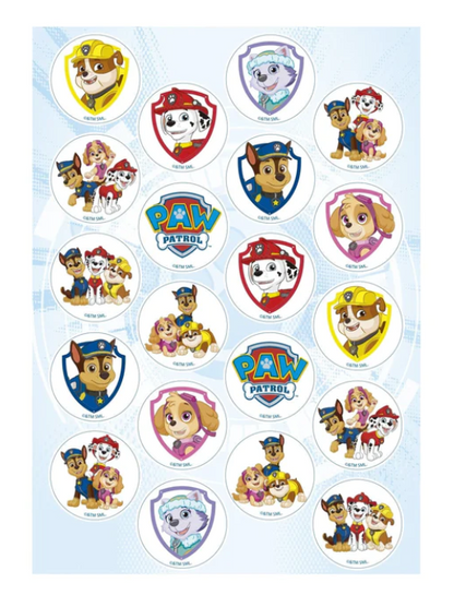 2er Set Paw Patrol Tortenaufleger & Muffinaufleger