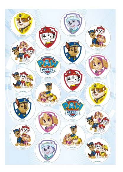 2er Set Paw Patrol Tortenaufleger & Muffinaufleger